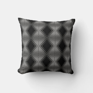 Retro-Schwarzes Muster Kissen