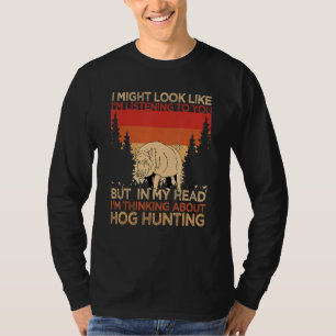 Retro-Schweinejagd Vintage-Eberjäger Schweinejäger T-Shirt