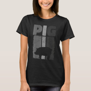 Retro-Schweineliebhaber, Süßer Landwirt, Landwirts T-Shirt
