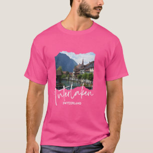 Retro Schweiz Interlaken Souvenir Interlaken T-Shirt