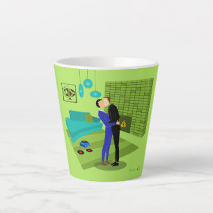 Retro-Schwulenpaar in Love Latte Mug Milchtasse