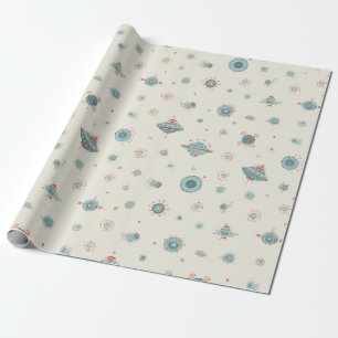 Retro-Sci-Fi-Geschenkpapier Geschenkpapier