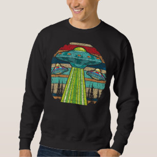 Retro Science Fiction Extraterrestrische Alien Ufo Sweatshirt