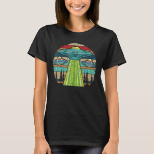 Retro Science Fiction Extraterrestrische Alien Ufo T-Shirt