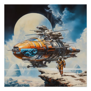 Retro-Science Fiction Poster