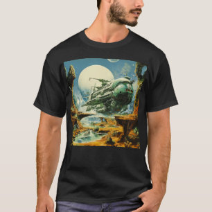 Retro-Science-Fiction-Szene T-Shirt