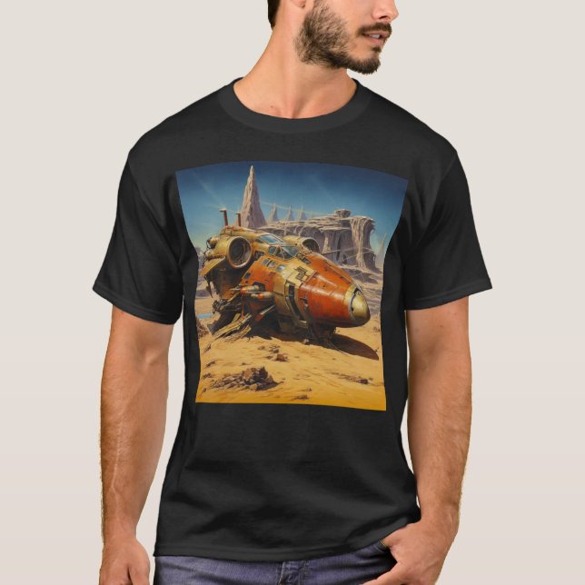 Retro-Science Fiction T-Shirt (Vorderseite)