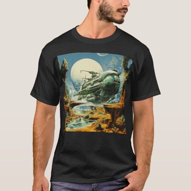 Retro-Science Fiction T-Shirt (Vorderseite)