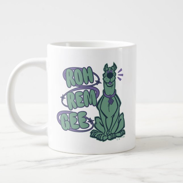 Retro Scooby "OMG" Jumbo-Tasse (Links)