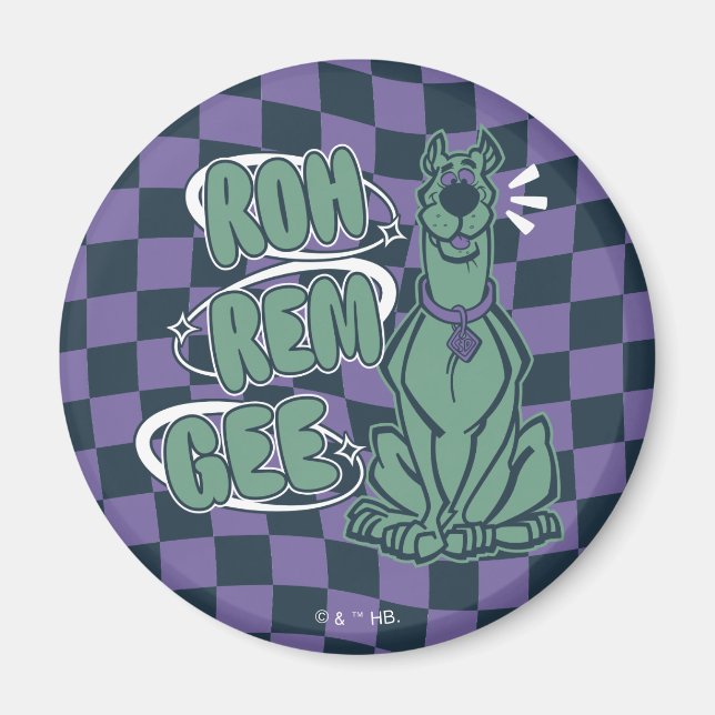 Retro Scooby "OMG" Magnet (Vorne)