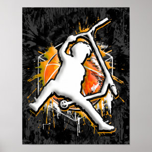 Retro Scooter - Stuntscooter - Kick Stunt Scooter Poster