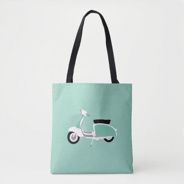 Retro Scooter Tote Bag (Vorderseite)