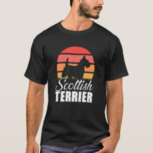 Retro Scottish Terrier Dog Breed Vintag Scottie O T-Shirt