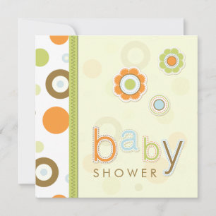 Retro Scrapbook Baby Dusche Einladung