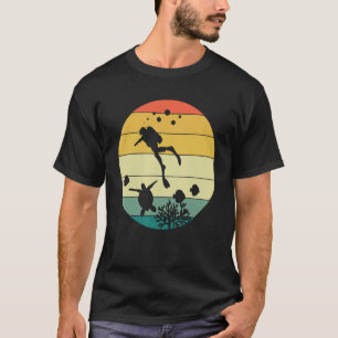 Retro Scuba Diver Instructor Diving Experte T-Shirt
