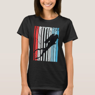 Retro Scuba Diving 43. Geburtstag Deep Sea Diver W T-Shirt