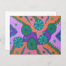 Retro Sea Garden Abstrakt