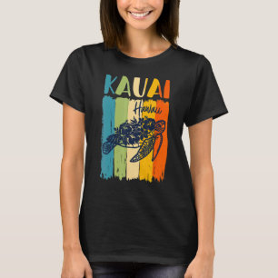 Retro Sea Turtle Kauai Hawaii Matching Friends Fa T-Shirt