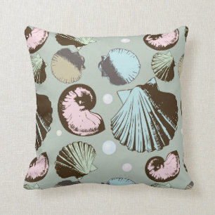 Retro Seashell-Muster Kissen