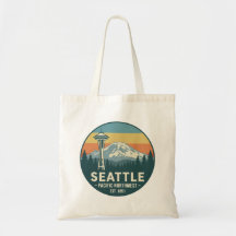 Retro Seattle Pazifischer Nordwesten Mt. Rainier