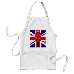 Retro Sechziger-britische Roller-Kunst UJ Schürze
