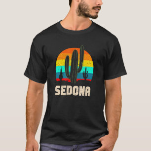 Retro Sedona Arizona Vintag Sunset Cactus Liebe Az T-Shirt