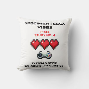 Retro Sega Vibes Pixel Studie Nr. 4 Kissen