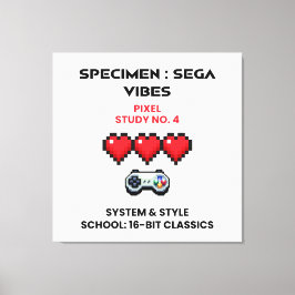 Retro Sega Vibes Pixel Studie Nr. 4 Leinwanddruck