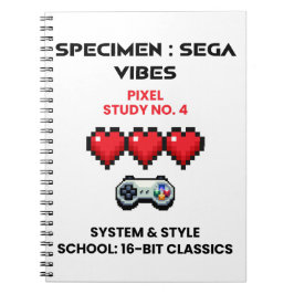 Retro Sega Vibes Pixel Studie Nr. 4 Notizblock