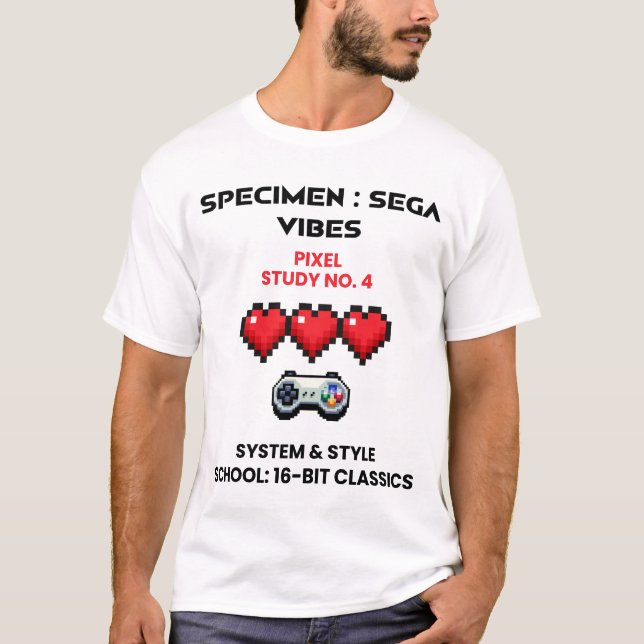 Retro Sega Vibes Pixel Study No. 4  T-Shirt (Vorderseite)