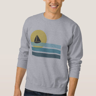 Retro Segelboot-Sweatshirt Sweatshirt