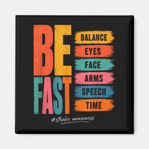 Retro-Sei-Schnell-Schlaganfall-Bewusstsein-Retro-U Magnet