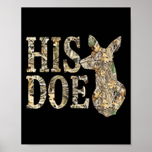 Retro Seiner Camouflage Hirsche Jagd Camouflage Ma Poster