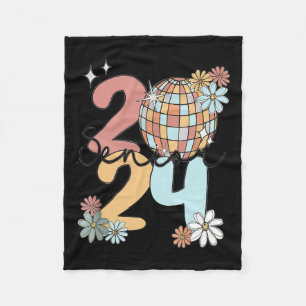 Retro Senior 2024 Disco Ball Class of 2024 Graduat Fleecedecke
