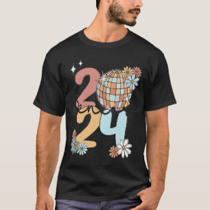 Retro Senior 2024 Disco Ball Class of 2024 Graduat T-Shirt