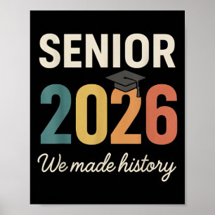 Retro Senior 2026 Abschluss Cl von 2026 Wir machen Poster