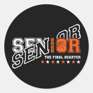 Retro Senior 2026 Das letzte Viertel Sketll Cl von Runder Aufkleber