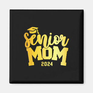 Retro Senior Mama Abschluss Class of 2024 School L Magnet