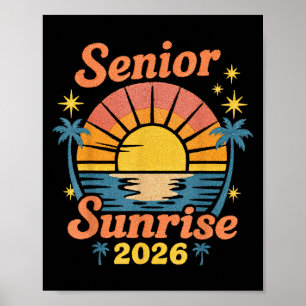 Retro Senior Sunrise 2026 High School CL von 2026 Poster