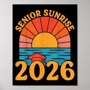 Retro Senior Sunrise 2026 Senioren von Cl Beach Gr Poster