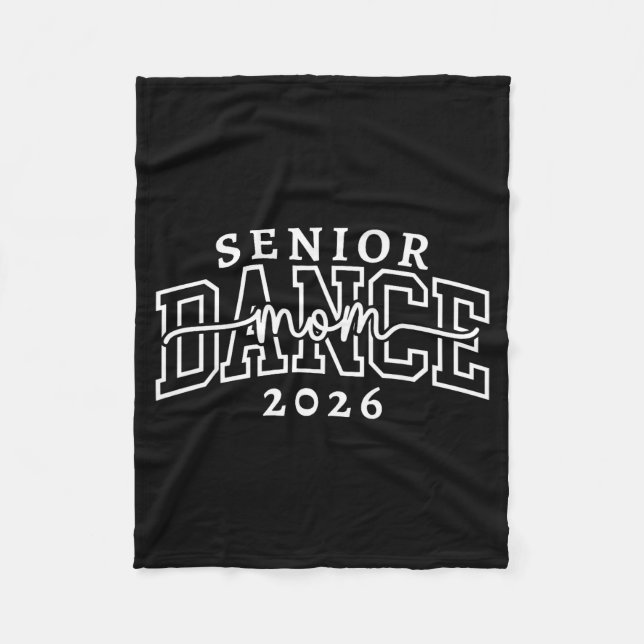 Retro Senior Tanzmutter Abschlussklasse 2026 Tänze Fleecedecke (Vorderseite)