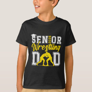 Retro Senior Wrestling Dad 2026 Senior Dad Abschlu T-Shirt