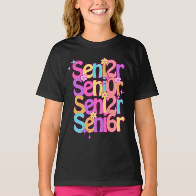 Retro Senior Year Abschluss Geschenk Shirt (Vorderseite)