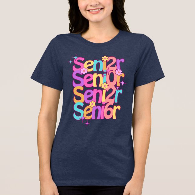 Retro Senior Year Abschluss Geschenk Shirt (Vorderseite)
