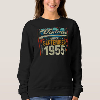 Retro September 1955 67 Jahre alter Fischfang 67.  Sweatshirt