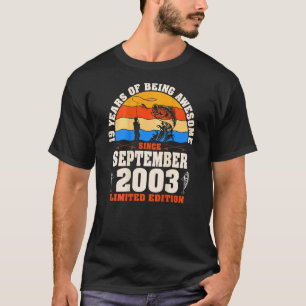 Retro September 2003 19 Jahre alte Fischerei 19. G T-Shirt