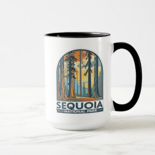 retro Sequoia-Nationalpark-Riesenmammutbäume Tasse