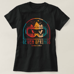Retro Seven Springs Ski T - Shirt