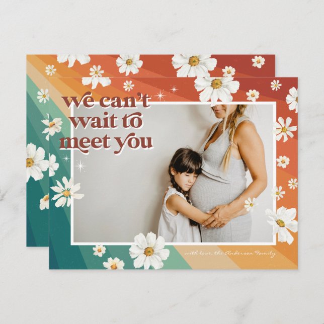 Retro Seventies Boho | Foto Schwangerschaft (Vorne/Hinten)