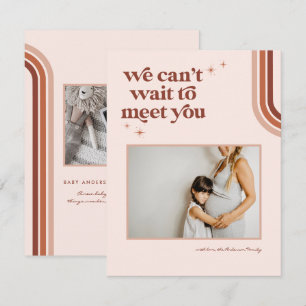 Retro Seventies Boho Foto Schwangerschaft